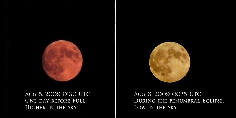 Penumbral lunar eclipse.
