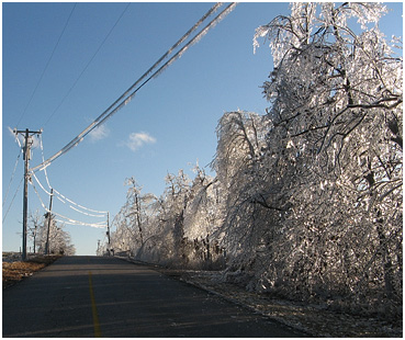 Ice storm.